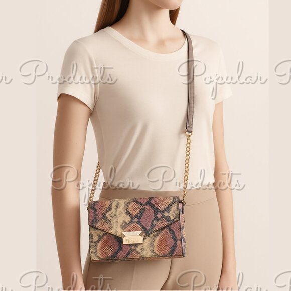 Rosetti | ‘Ona’ Crossbody Bag, Rose Snake Print - Picture 1 of 8